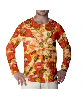 Pizza koszulka z długim rękawem