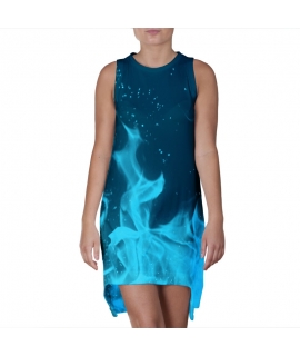 Blue Flames Dress