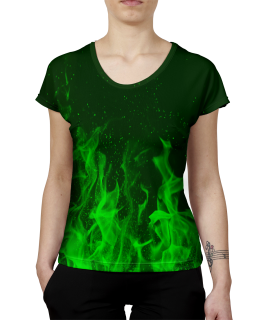 Green Flames T-Shirt